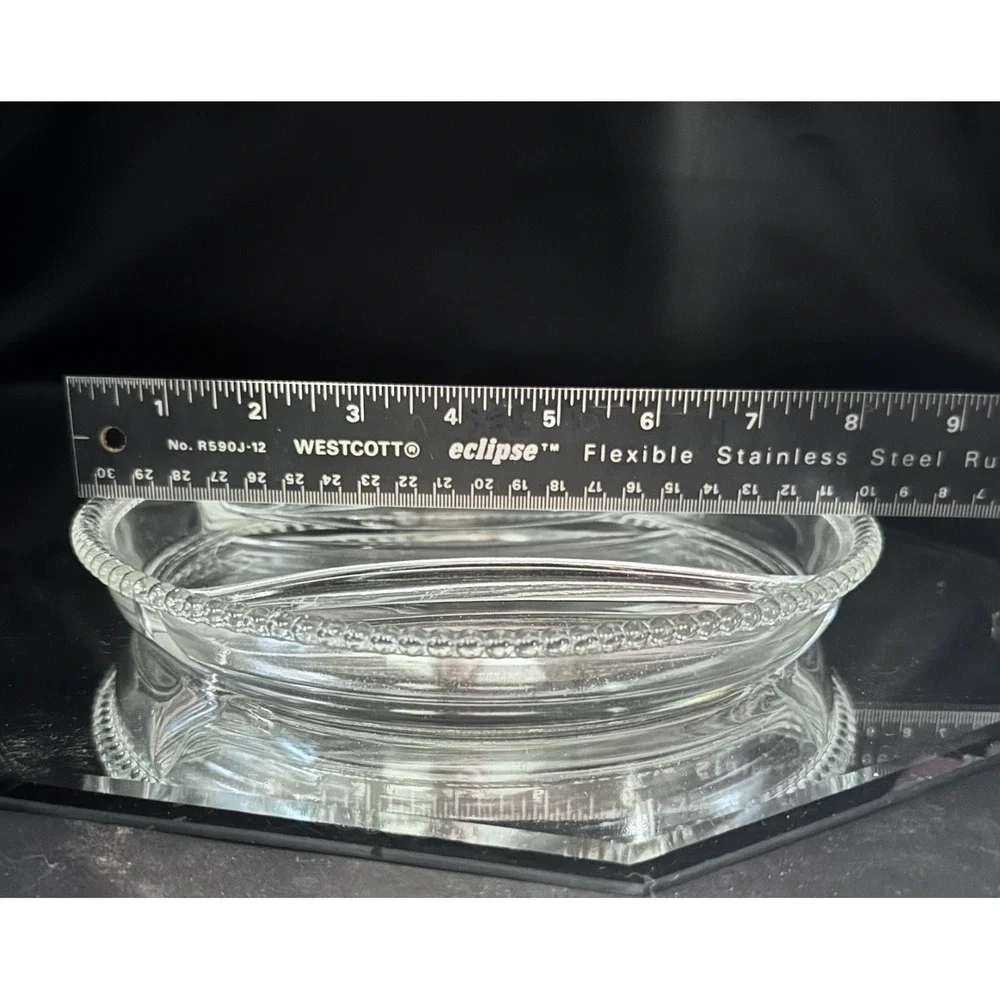 Vintage Imperial Glass Candlewick 3 Part‎ Divided Clear Glass Serving Dish
